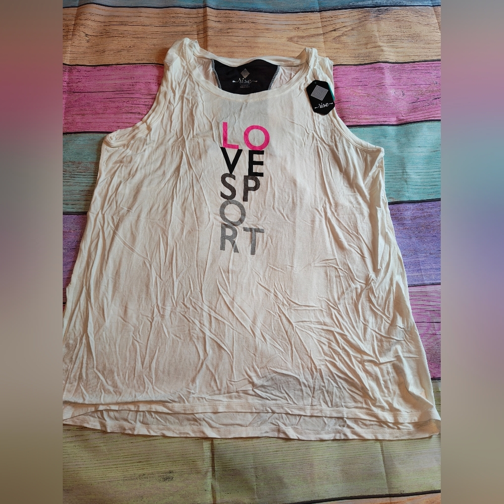 XL LuLaRoe Rise Love Sport Tank Top #0400